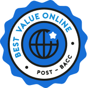 best value online post-bacc image circle with globe in middle